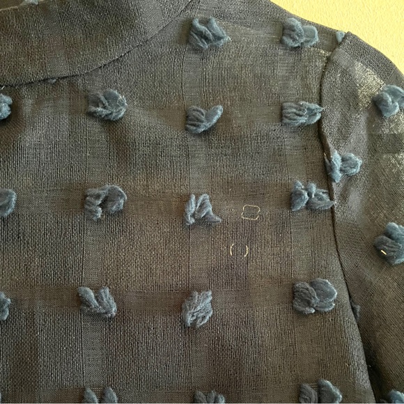 Navy Mini Pom Pom Dress - Picture 3 of 5